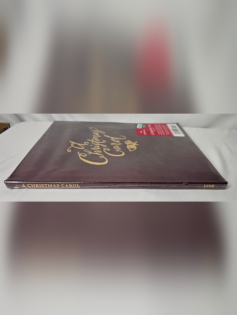 1995 Hallmark A CHRISTMAS CAROL Leatherbound Book Charles Dickens New Sealed - Picture 3 of 5